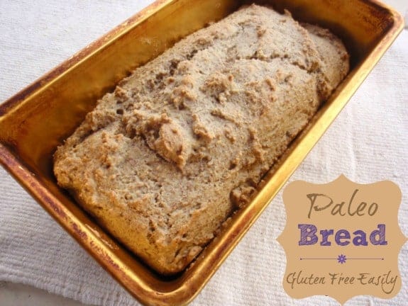 My Easy Paleo Bread. Here's a terrific gluten-free, grain-free, Paleo Bread recipe that only requires a handful of ingredients and is super simple and quick to make. No rising or kneading required. [from GlutenFreeEasily.com]