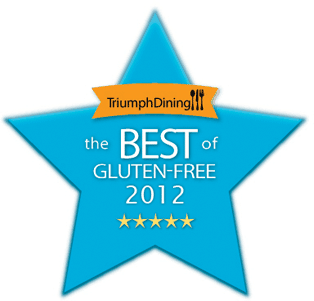 triumph dining, best of gluten-free awards, 2012, best gluten-free blogger