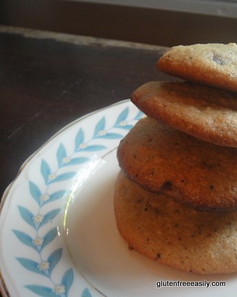 Gluten-Free Almond Coffee Chocolate Chip Cookies