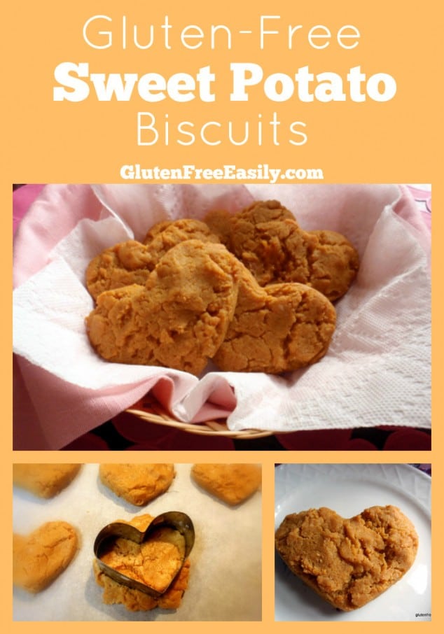 Gluten-Free Sweet Potato Biscuits. Amazingly good! Gluten free and vegan. [from GlutenFreeEasily.com] (photo)