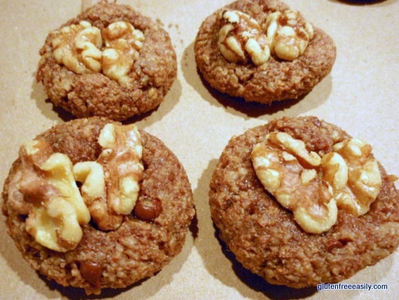 Double Chocolate, Double Walnut, Double Heart Cookies at Gluten Free Easily