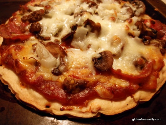 gluten free, Rudi's pizza crust, pizza crust