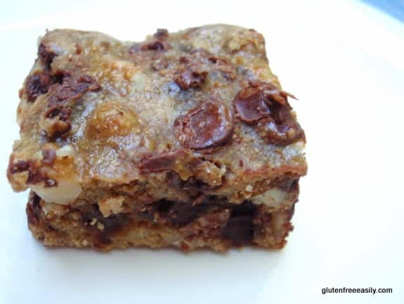 Black Magic Bars. Black Walnut Chocolate Chip Oat Bars. [from GlutenFreeEasily.com]