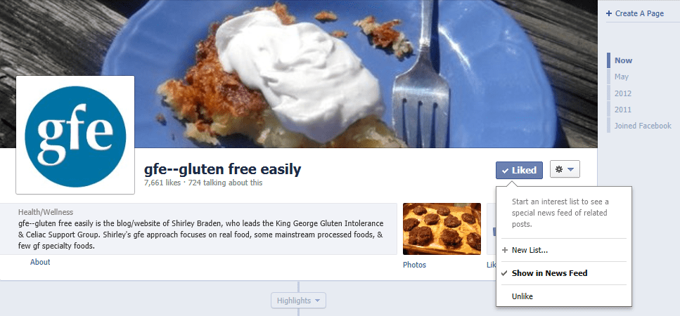 gfe, Facebook, gluten free easily