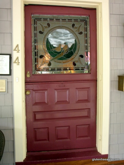 Haddonfield Inn Stained Glass Front Door