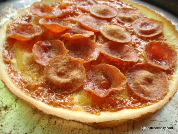 Easy Gluten-Free Tortilla Pizza at gfe--gluten free easily