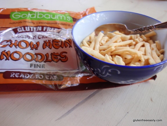 gluten free, grain free, dairy free, chow mein noodles, Goldbaum's