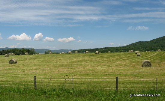 spring, hay, hay bales, mountains