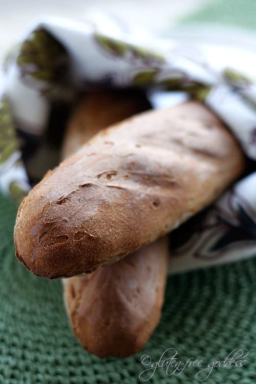 Easy Gluten-Free Baguette Made with a Mix. One of 20+ gluten-free bread recipes featured on gfe.