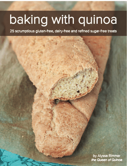 gluten free, treats, desserts, baking with quinoa, recipes, alyssa rimmer, queen of quinoa