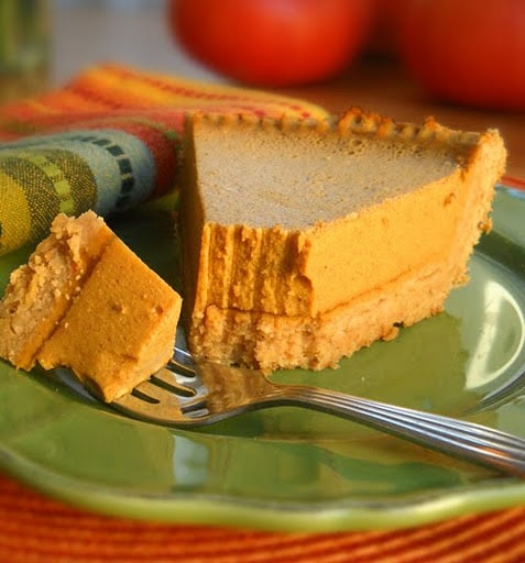Gluten-Free, Dairy-Free, Egg-Free, No-Bake Pumpkin Pie from The Spunky Coconut