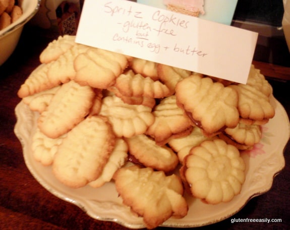 gluten free, pressed cookies, cookie press, butter cookies, Jeanne Sauvage, Art of Gluten-Free Baking, Gluten-Free Baking for the Holidays