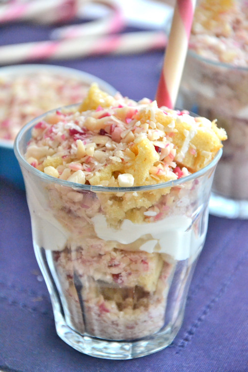 Vanilla Candy Cane Trifle from The Healthy Apple