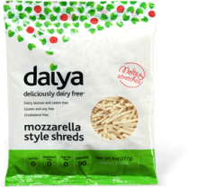 gluten free, dairy free, vegan, Daiya, mozzarella