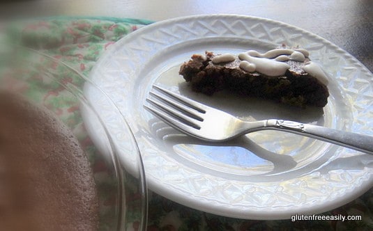 This gluten-free Crustless Fudge Pie is the Clark Kent of pies. It doesn't look overly impressive, but it has hidden super powers. A small sliver is enough. [from GlutenFreeEasily.com]