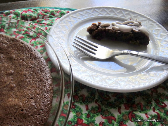 This gluten-free Crustless Fudge Pie is the Clark Kent of pies. It doesn't look overly impressive, but it has hidden super powers. A small sliver is enough. [from GlutenFreeEasily.com]