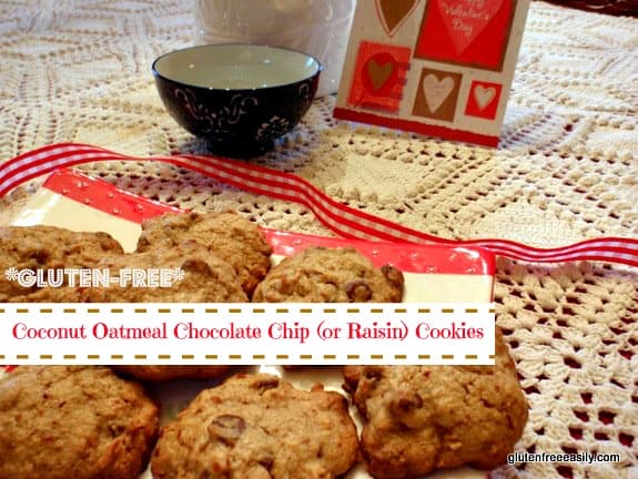 Gluten-Free Coconut Chocolate Chip Oatie Cookies [from GlutenFreeEasily.com]