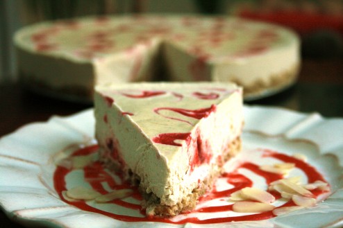 Raw Lemon Strawberry Cheesecake from Sweet and Healthy Living