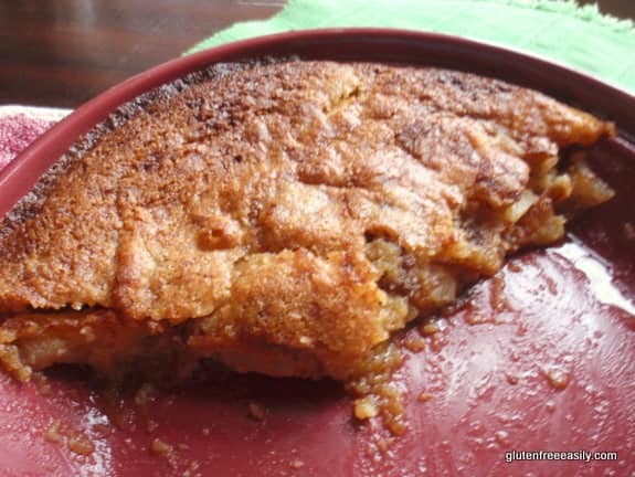 Grain-Free Apple Pie--Crustless with "pour over" crust. [from GlutenFreeEasily.com]