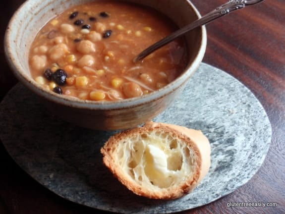 This quick and easy Spicy Sweet Potato, Cabbage, Bean, and Vegetable Soup is another pantry recipe that is sure to please! [from GlutenFreeEasily.com]