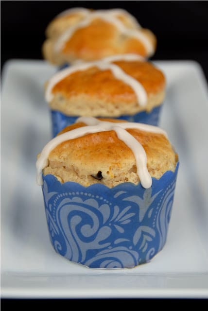 Gretchen uses muffin tins to make easy work of her beautiful Hot Cross Buns!