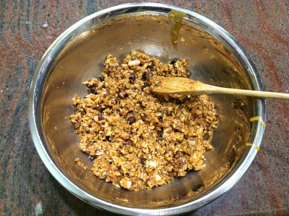 Mixing Up Gluten Free Easily Chewy Granola Bars