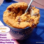 Sweet Potato Chocolate Chip Mug Pudding. For those times, when you have a sweet craving, but you want to satisfy it in a healthier--but still very much delicious--way! Naturally gluten free and dairy free. [from GlutenFreeEasily.com]