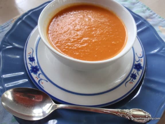 Roasted Veggie Soup from Gluten Free Easily