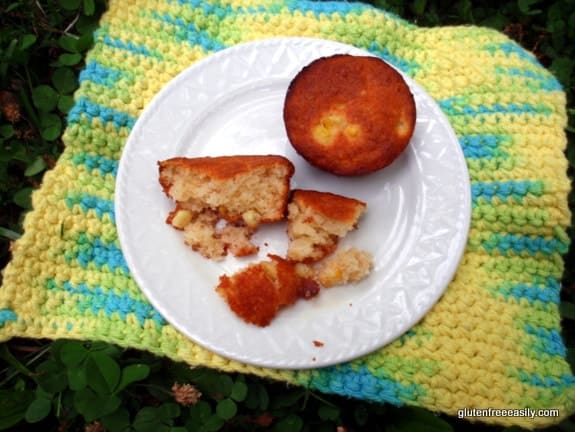 corn muffins, gluten free, corn-free corn muffins, muffins, recipe, corn reactions, Shirley Braden, gluten free easily,