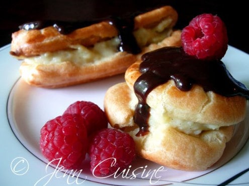 Homemade Gluten-Free Chocolate Eclairs Profiteroles from Jenn Cuisine (photo)