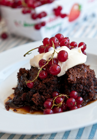 Gluten-Free Chocolate Pudding Cake from Jenn Cuisine [featured on AllGlutenFreeDesserts.com]