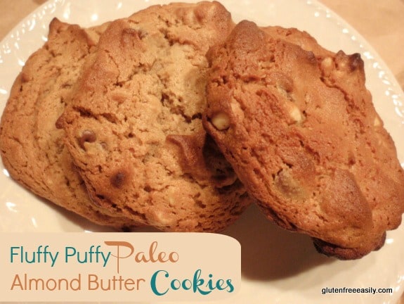 Fluffy Puffy Paleo Almond Butter Cookies