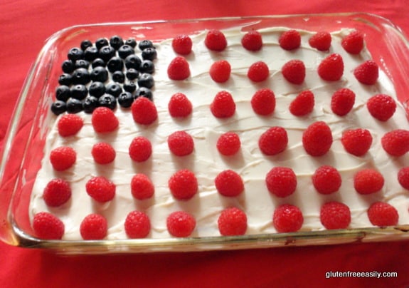 Flourless Chocolate Cake Made with a Secret Ingredient and Decked Out for the 4th