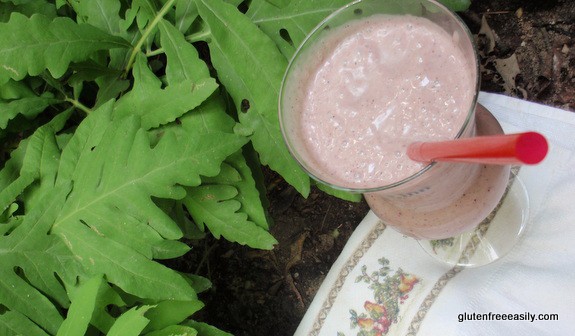 Oh, wow! It's a Purple Cow! Purple Cow beverage recipe. I can't think of a better way to cool off in the summer. (photo)