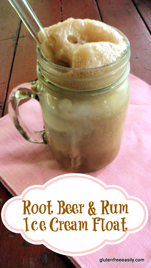 Gluten-Free Root Beer and Rum Ice Cream Float from Gluten Free Easily [featured on AllGlutenFreeDesserts.com]