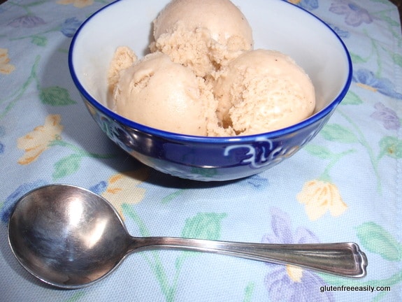 Homemade banana ice cream is one of the easiest and most luscious. My family loves it! There's an easy dairy-free option, too. [featured on GlutenFreeEasily.com] (photo)