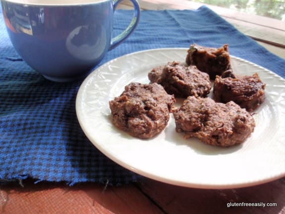 gluten-free chocoate cookies, gluten-free banana cookies, gluten-free truffles, cookies, gluten free, grain free, egg free, dairy free, vegan, dessert,