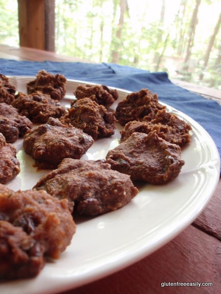 Double Chocolate Banana Truffle Cookie Bites from Gluten Free Easily