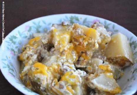 Cheesy Sausage Potatoes from Stacy Myer's Crock On Cookbook