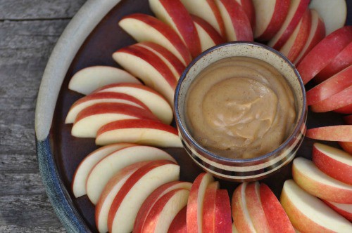 Raw Caramel Apple Dip from Nourishing Meals. One of 20 Last Minute Gluten-Free Halloween Treats [featured on GlutenFreeEasily.com] (photo)