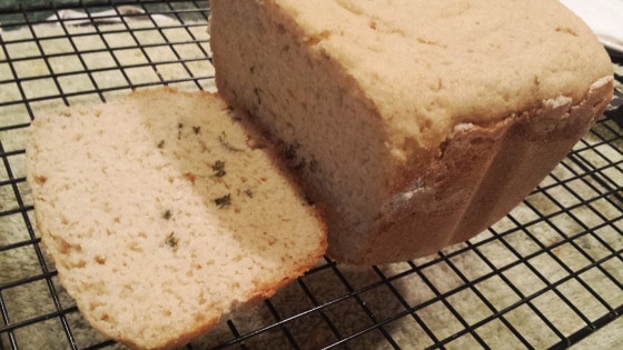 Garlic Bread Made in Bread Machine from Make Them Whole Foods
