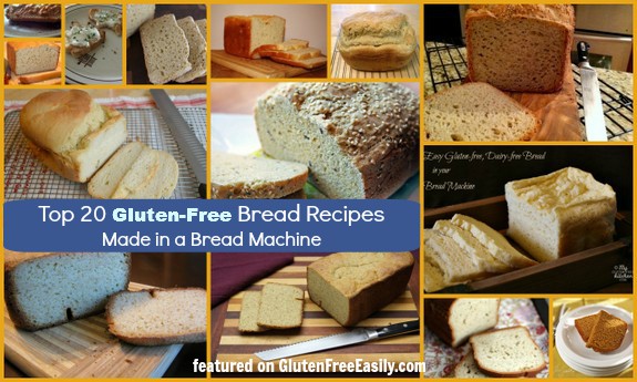 Top 20 Gluten-Free Bread Machine Recipes. Beautiful loaves of delicious gluten-free bread made in your bread machine. (photo)