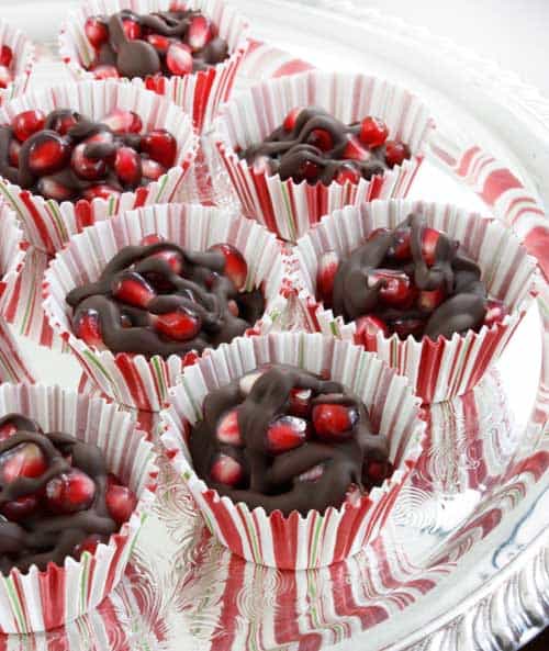 Chocolate Pomegranate Clusters from Flo and Grace