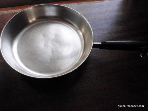 The 5-Minute Secret to Easily Cleaning Pots and Pans without Harsh Chemicals. So easy you won't believe it! With an ingredient you already have in your pantry! [from GlutenFreeEasily.com] (photo)