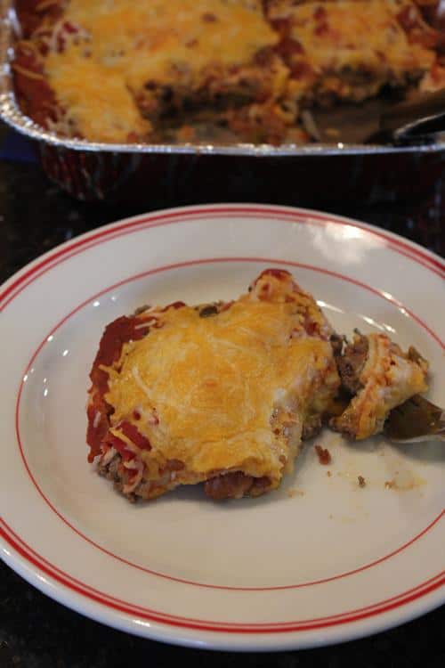 Freezer Burrito Casserole. From Lynn's Kitchen Adventures.