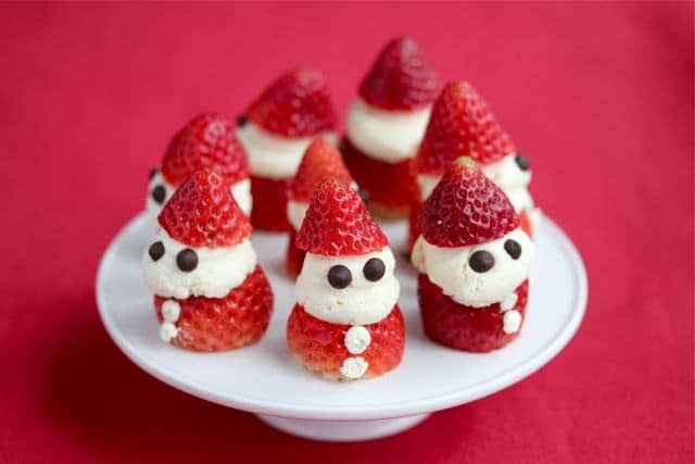 Strawberry Whipped Cream Santas from Jeanette's Healthy Living