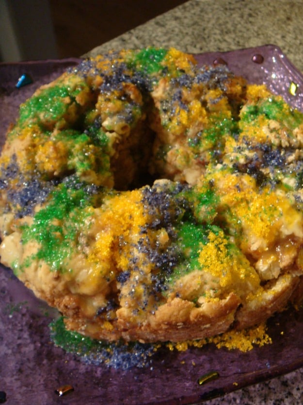 A delightful twist on traditional King Cake. Gluten-Free Cake with Quince from In Johnna's Kitchen.