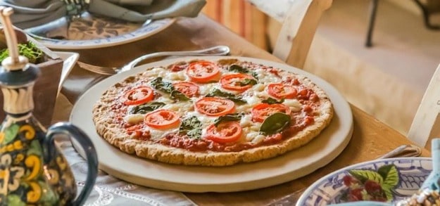 Gluten-Free Paleo Margherita Pizza. One of 30 of the best gluten-free pizza crusts featured on gfe. 