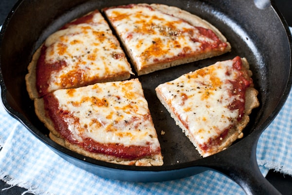 Gluten-Free Pizza Pan Bread from Edible Perspective