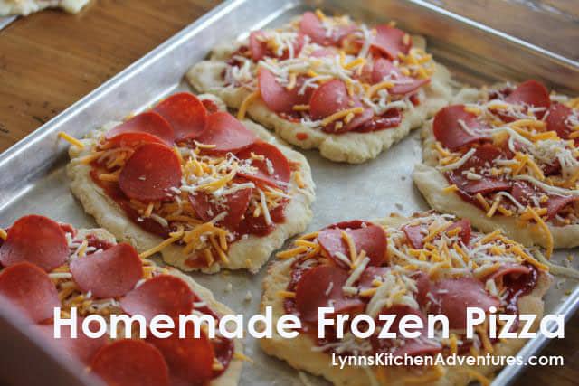 Homemade Gluten-Free Frozen Pizzas from Lynn's Kitchen Adventures